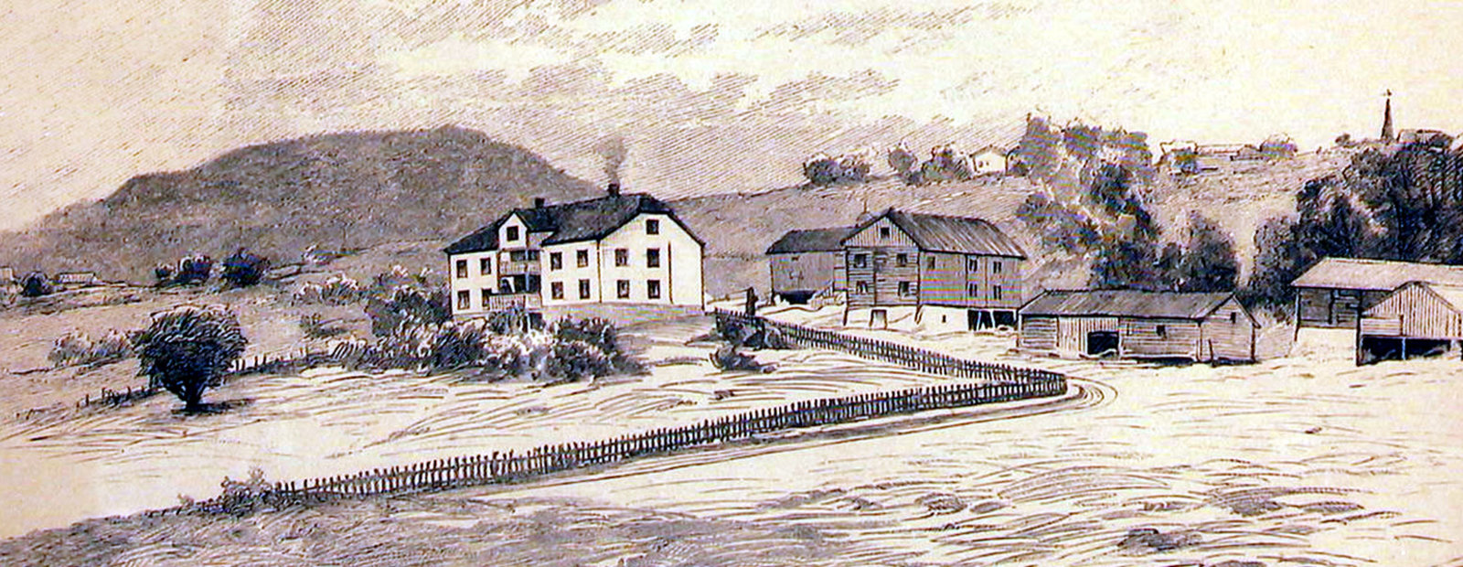 Aulestad på 1890-tallet.